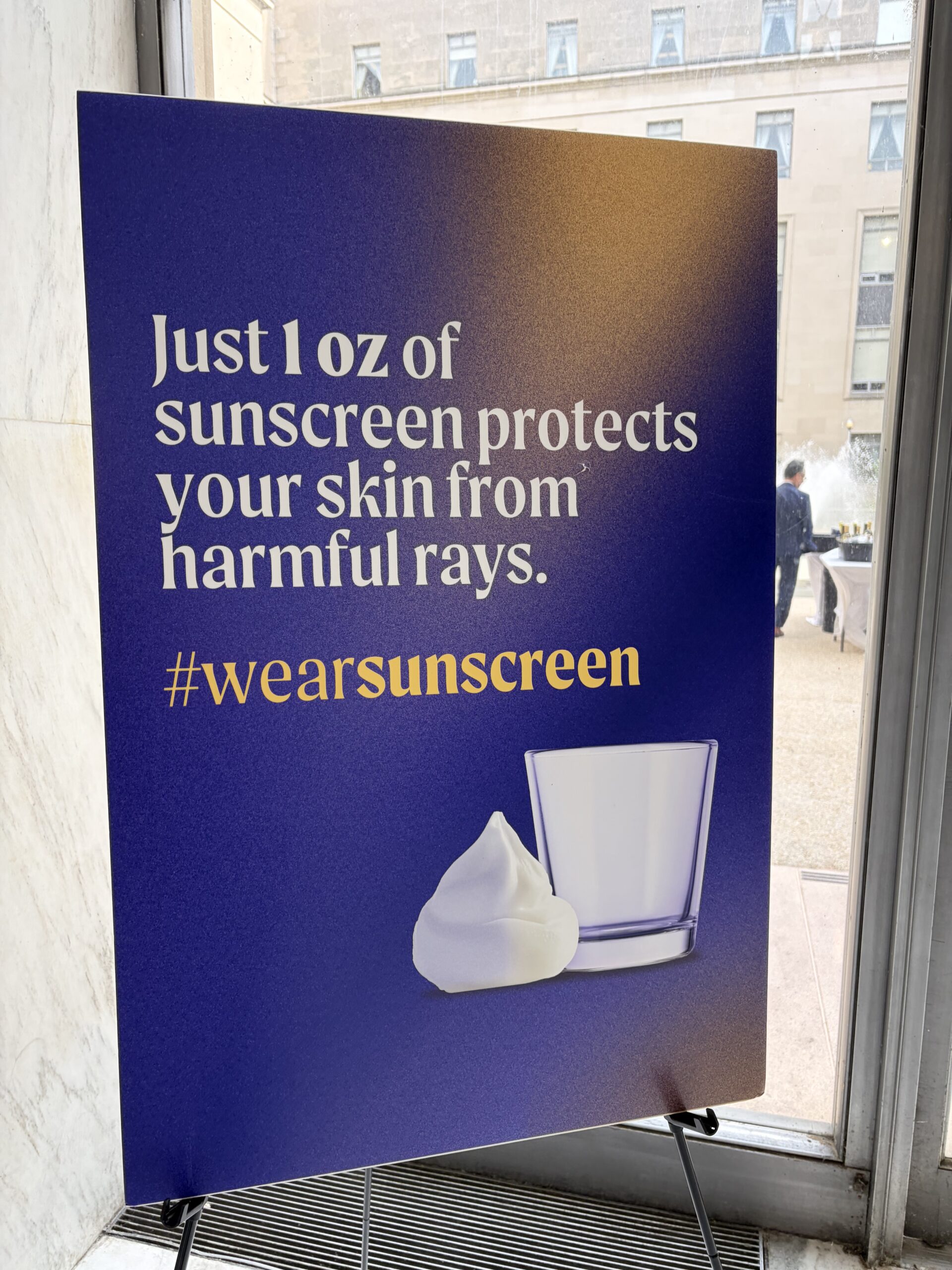 IMG_7125 Just 1 oz of sunscreen protects your skin from harmful rays. #wearsunscreen