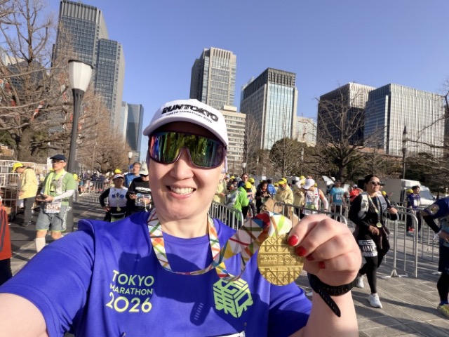 Finishing the Tokyo Marathon