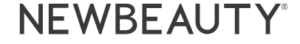 NEWBEAUTY brand logo in bold, dark gray uppercase letters (wordmark)