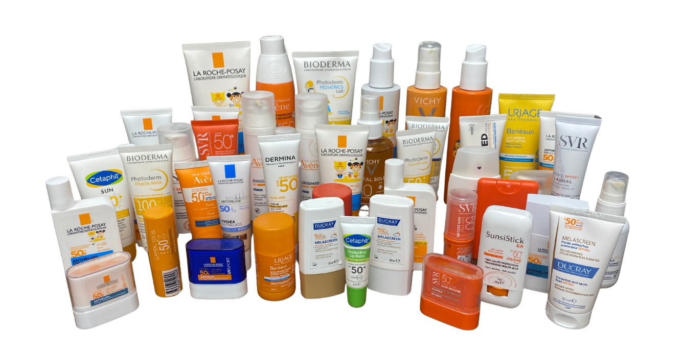 Spanish sunscreens lineup with BEMT